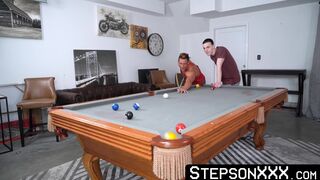 My cute stepson Troye Jacobs gave me a pool table so I gave him my yummy cum