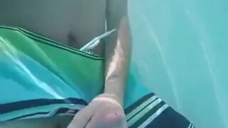 Public Pool Masturbation Caught on Tape