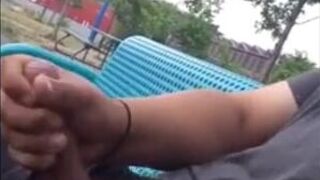 Public Masturbation Caught on Tape