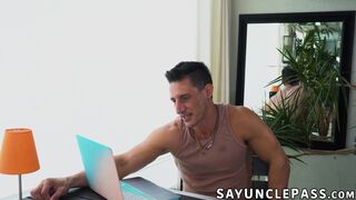 DILF Jax Thirio fucks twink Matteo Gomez tight ass deep and hard