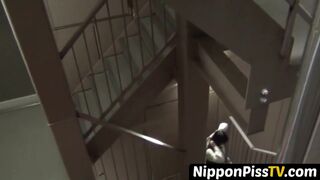 NipponPissTV.com - Real Japanese cuties filmed while peeing and having fun in public