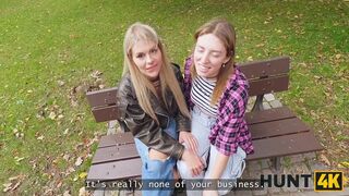 Sexy and horny lesbian Zlata Shine decided to fuck to get a job in front of her GF