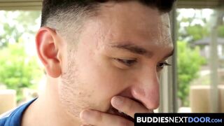 BuddiesNextDoor.com - Jonah flips Archer over and wets his tight hole for a relentles