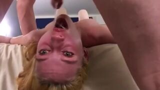 Rough Throat Fucking: Blonde Teen's Wild Side