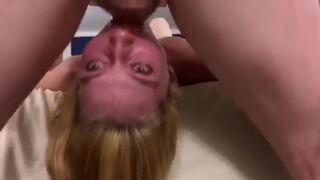 Rough Throat Fucking: Blonde Teen's Wild Side