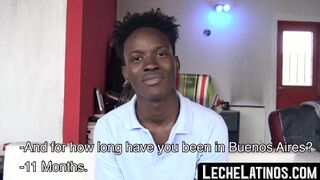 LecheLatinos.com - Jamaican stud sucks cock before barebacking a homo with his big bl