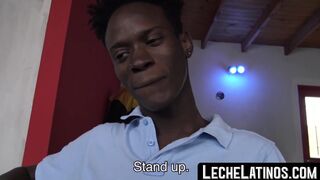 LecheLatinos.com - Jamaican stud sucks cock before barebacking a homo with his big bl