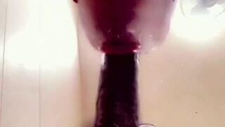 Truck Stop Blowjob - She Takes My Big Cock in the Bathroom