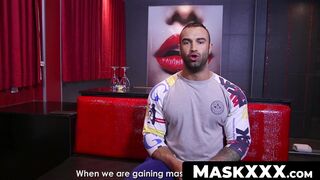 MaskXXX.com - Calving's ripped inked physique shines during masturbation