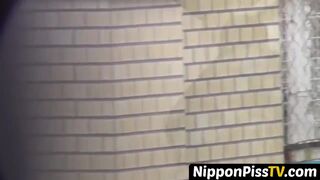 NipponPissTV.com - Hidden cam picks up Japanese chicks pissing at public toilet openl