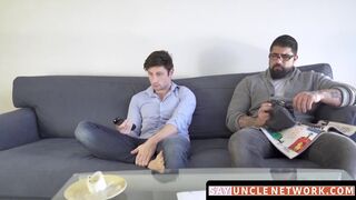 SayUncleNetwork.com - Bearded daddy fucks his jock stepson deep and raw after intense