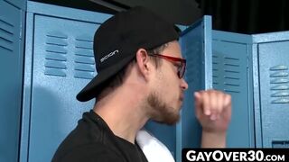 GayOver30.com - Dominant daddy dustin takes charge pounding Jason's ass hard