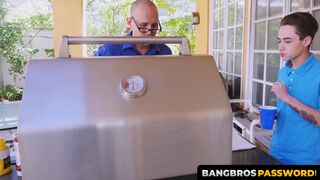 BangbrosPassword.com - Redhead babe and MILF double teamed by a very lucky boyfriend