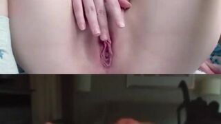 Beautiful petite teen makes me cum on video chat