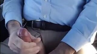 Public Bus Jerk: Close-up Cum Shot