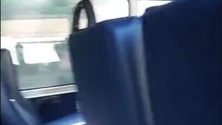 Public Bus Jerk: Close-up Cum Shot