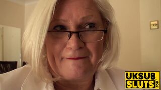 UKSubSluts.com - Sex therapist Lacey Star's granny ass fucking with expertise