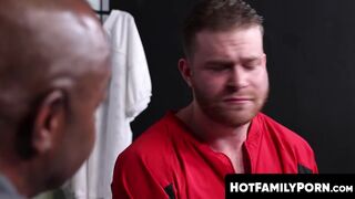 HotFamilyPorn.com - Big cock stepdad barefucked inked jock plumpy ass hard