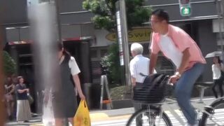 Japanese babes being sharked by brazen voyeurs