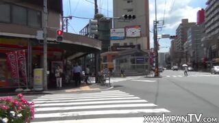 Japanese babes being sharked by brazen voyeurs