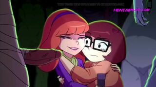 Daphne & Velma Massive Monster Gangbang - Cartoon Porn Parody