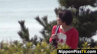 NipponPissTV.com - Japanese babes filmed peeing all around town in public