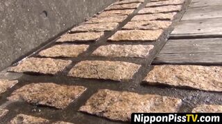 NipponPissTV.com - Japanese babes filmed peeing all around town in public