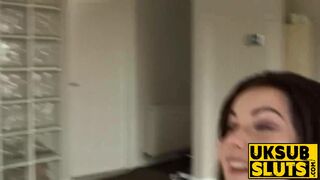 UKSubSluts.com - Big tits brunette Tasha Holz' ass pounding hard with