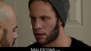 MaleIcons.com - Wolf Hudson's tongue teasing Adam Russo's tight, hairy ass before a w