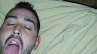 Hunk Latin Amateur Blowjob