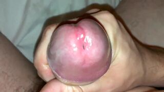 Uncut Cock Shoots Cum - Big Load Handjob