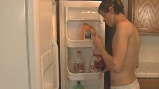 Skinny twink Tyler Berke gets fucked hardcore in the kitchen