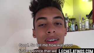 LecheLatinos.com - Cute Latino youngster barebacked and facialized in a hardcore thre