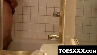 ToesXXX.com - Young Boomer Jacoby's sensual foot play and self-induced cumshot