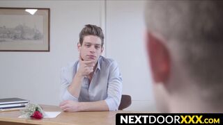 NextDoorXXX.com - Young teacher's big dick slams his student's ass raw