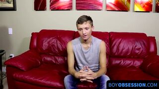 BoyObsession.com - Matthew's adorable twink body and cock jerking fun revealed now