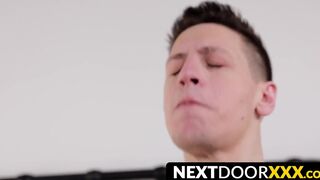 NextDoorXXX.com - Jock seduces his future lover with a raw passionate breeding