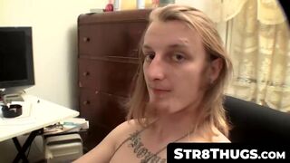 Str8Thugs.com - Kenneth's traditional big cum shot finale after a long stroking sessi