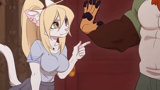 ATHLETE JERKY LADY VS BONER PENIS RAISING TO THE SKIES : Furry Titty 2