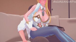 Fate Grand Order Artoria Pendrago Bunny Girl Thigh and Buttjob Until Cumshot - Anime Hentai 3d
