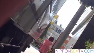 NipponSexTV.com - Voyeur outdoor video captures hot Japanese babes pissing