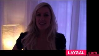 German Amateur Blonde's First User Date Blowjob