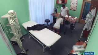 Patient gets lucky and fucks the HOT BLONDE NURSE