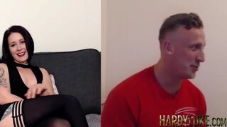 British MILF double webcam pussy play and jerking off