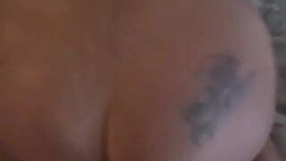 Tattooed Brunette Amateur Screams During Hardcore Deep Throat