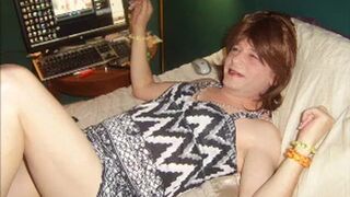 Crossdresser Takes Bareback Guy Twice His Size