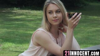 21Innocent.com - Sexy blonde Alecia Fox and Raul Costa's outdoor fucking escapade