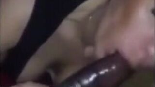 Black Cock Blowjob by Passionate White Amateurs