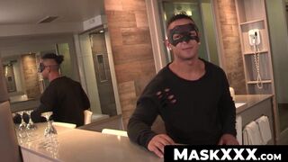 MaskXXX.com - Muscular stud's abs tease and solo big dick tugging