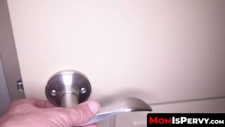 MomIsPervy.com - Bombshell London River riding creepy stepson's dick in POV